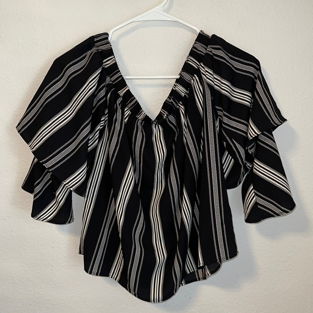 flowy forever 21 ruffle top